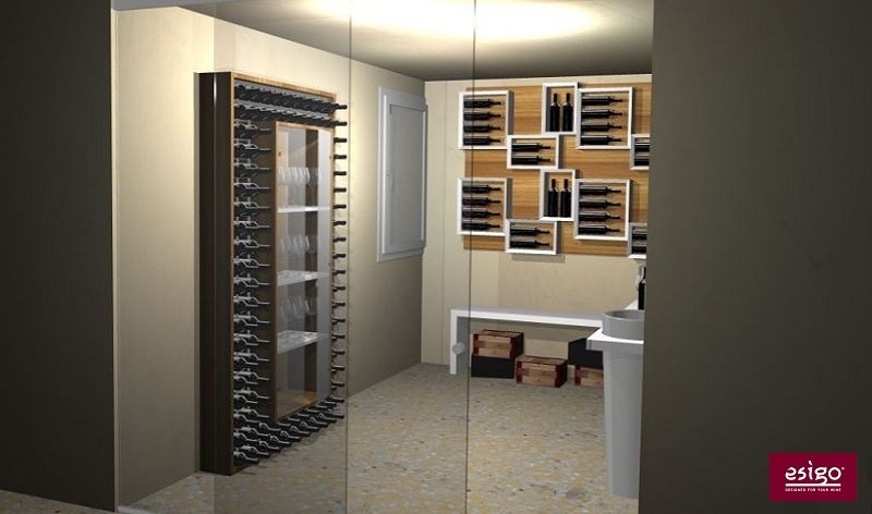 Esigo 2 Wall wine cabinet