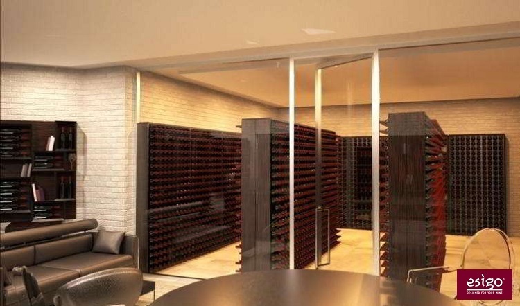Esigo 2 Wall wine storage cabinet
