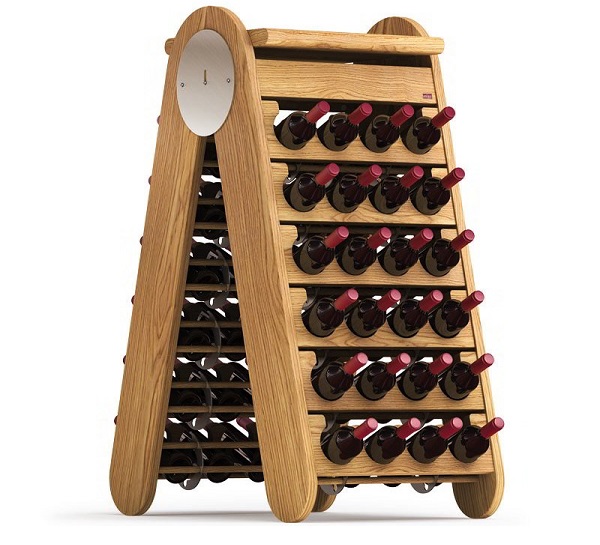 Esigo 3 Classic wooden wine rack