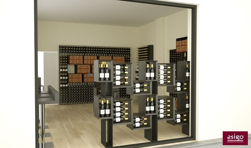 Esigo wine shop bottles storage racks