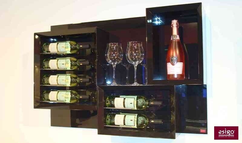 Esigo 5 wall mounted design wine rack
