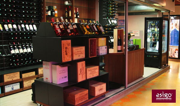 Esigo contemporary wine shop furniture