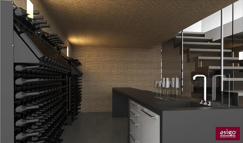 Esigo custom wine cellar furniture