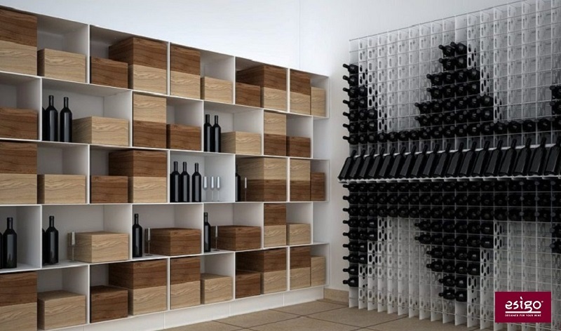 Esigo 2 Box steel wine storage rack