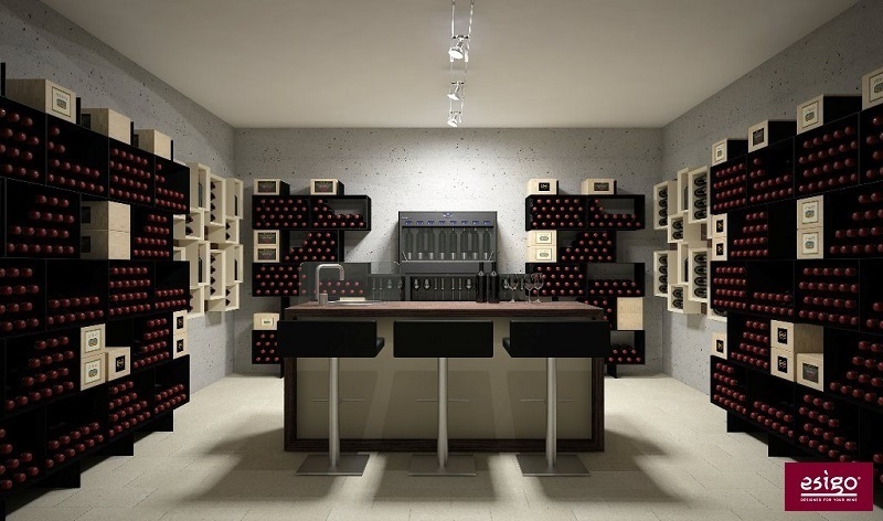 Esigo wine cellar furniture - Box version