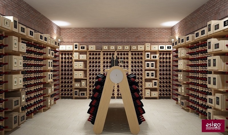 Esigo wine cellar racking system