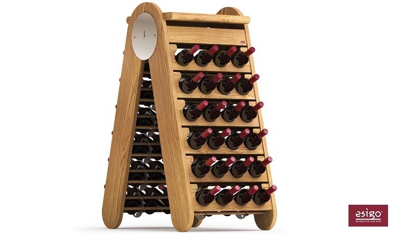 Esigo 3 Classic wood wine rack