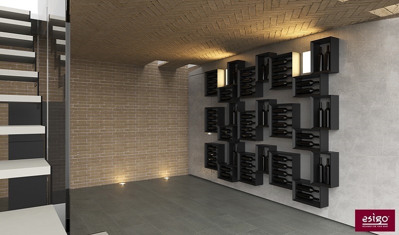 Wine cellar design furniture by Esigo